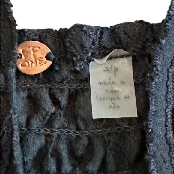 NWT Free People One Adella Slip Dress in Black Small - Picture 7 of 9